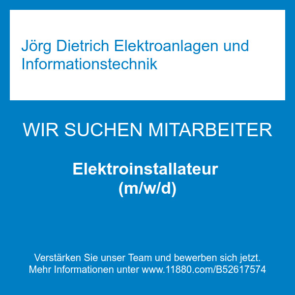 Bilder Jörg Dietrich Elektroanlagen und Informationstechnik