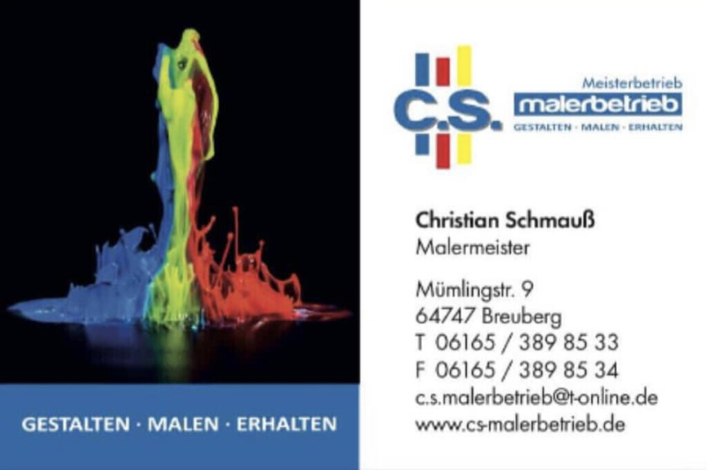 C.S.Malerbetrieb Malermeister Christian Schmauß Logo