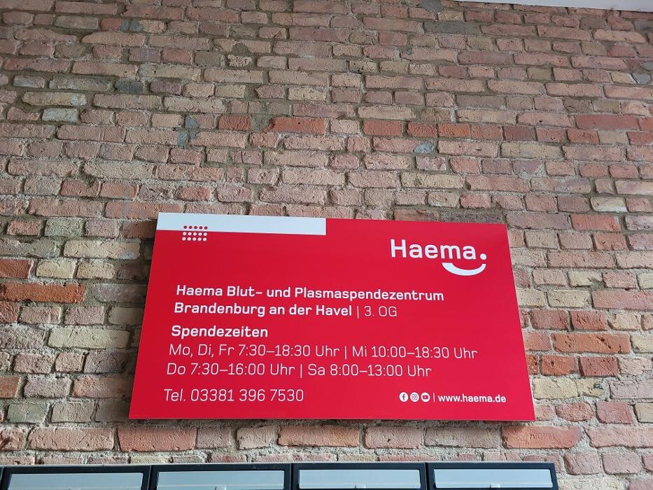 Bilder Haema Blutspendezentrum Brandenburg an der Havel