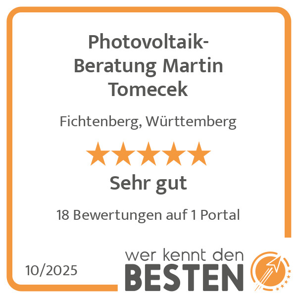 Bilder Photovoltaik-Beratung Martin Tomecek