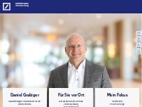 Website Screenshot Daniel Grabiger, Selbstständiger Finanzberater für die Deutsche Bank