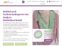 Website Screenshot Nadja´s Bobbelwerkstatt