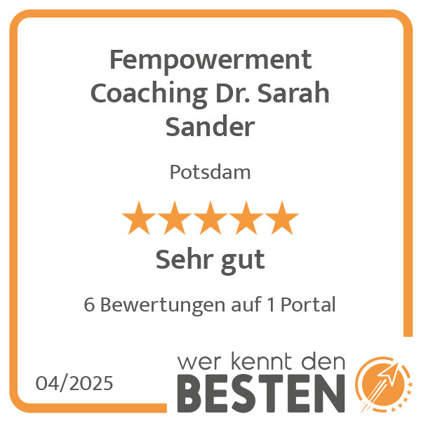 Bilder Fempowerment Coaching Dr. Sarah Sander