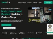 Website Screenshot experics digital GmbH