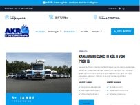 Website Screenshot AKR GmbH die Kanalprofis