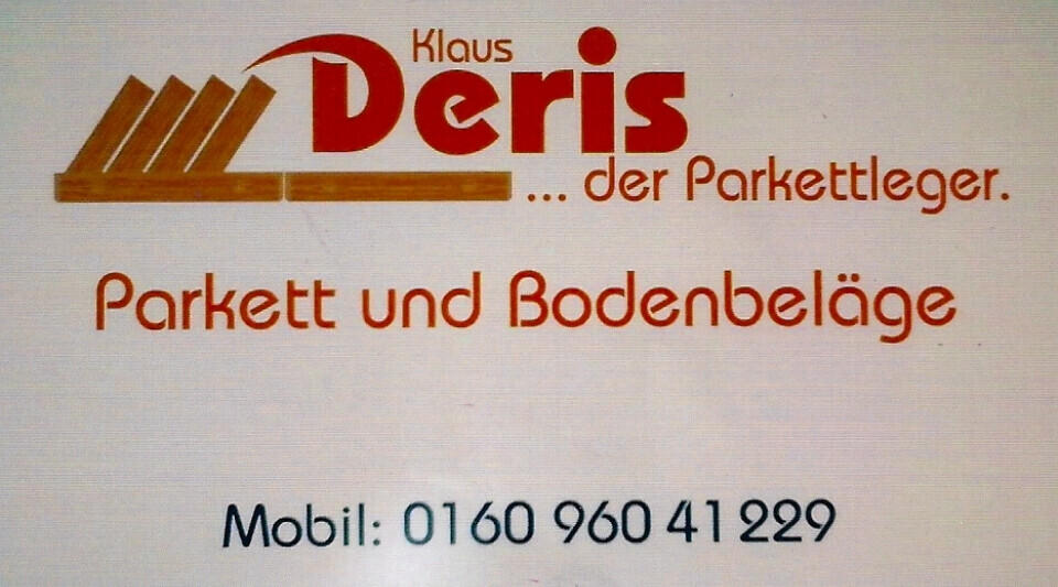 Klaus Deris ... der Parkettleger Logo