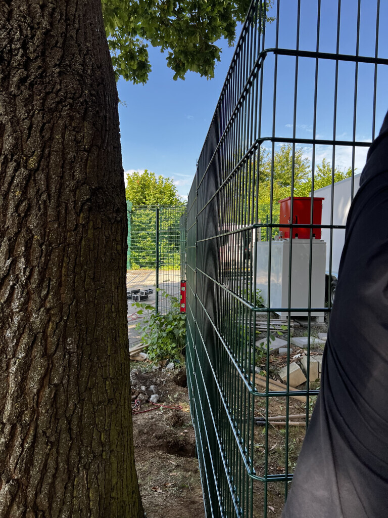Bilder Zaunmontage