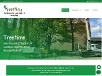 Website Screenshot Treetime – Fachbetrieb für Landschafts- & Baumpflege Inh: Thorben Richter