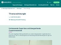Website Screenshot Asklepios Klinik Barmbek - Thoraxchirurgie