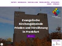Website Screenshot Ev. Kindertagesstätte "Frieden" Frankfurt