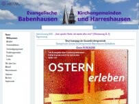Website Screenshot Evangelische Kindertagesstätte Babenhausen Haus der Kinder