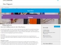 Website Screenshot Ev. Kindertagesstätte Paulus Frankfurt a.M.