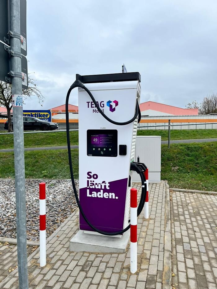 Bilder TEAG Mobil-Ladestation