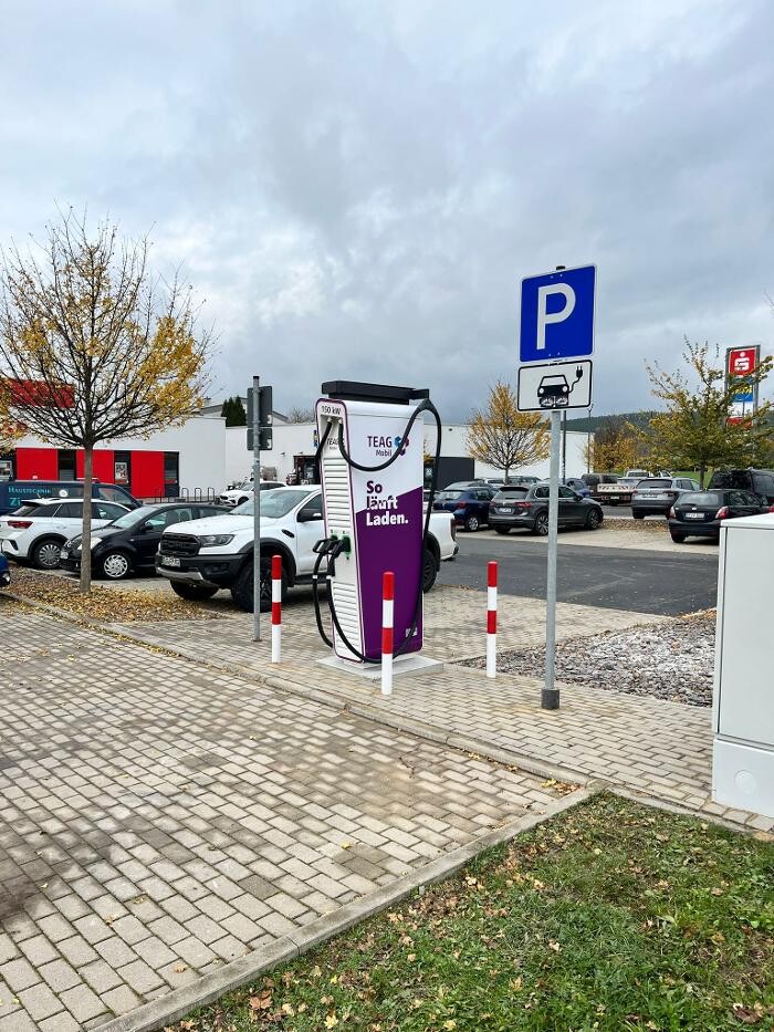 Bilder TEAG Mobil-Ladestation