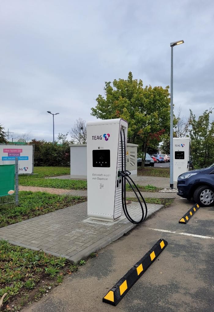 Bilder TEAG Mobil-Ladestation