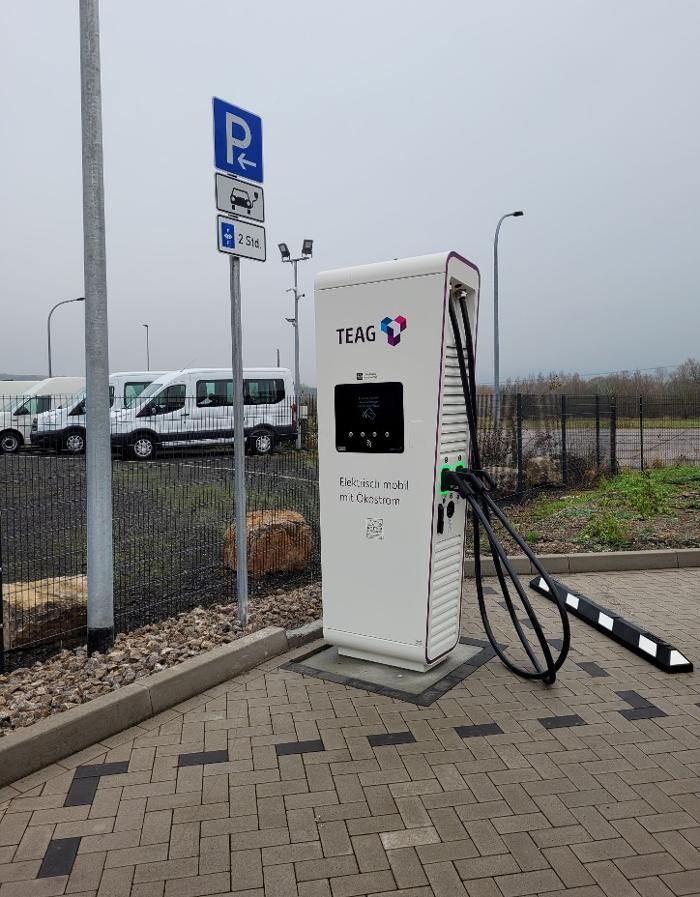 Bilder TEAG Mobil-Ladestation