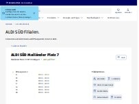 Website Screenshot ALDI SÜD