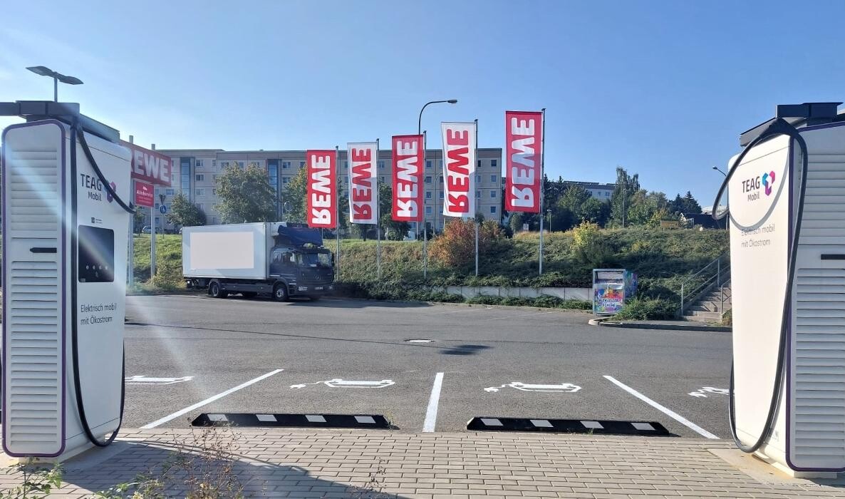 Bilder TEAG Mobil-Ladestation