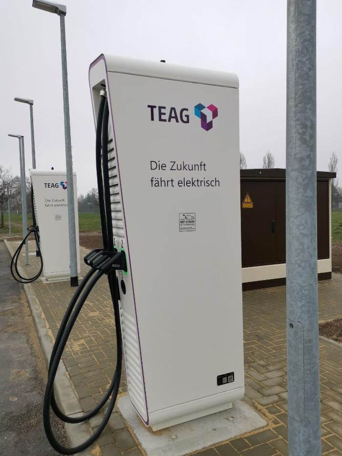 Bilder TEAG Mobil-Ladestation