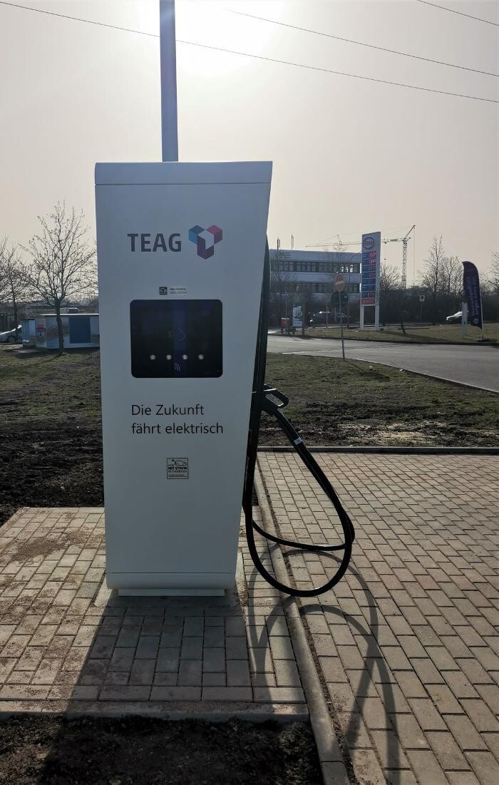 Bilder TEAG Mobil-Ladestation