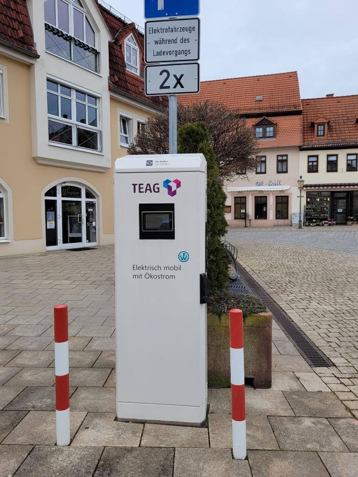 Bilder TEAG Mobil-Ladestation