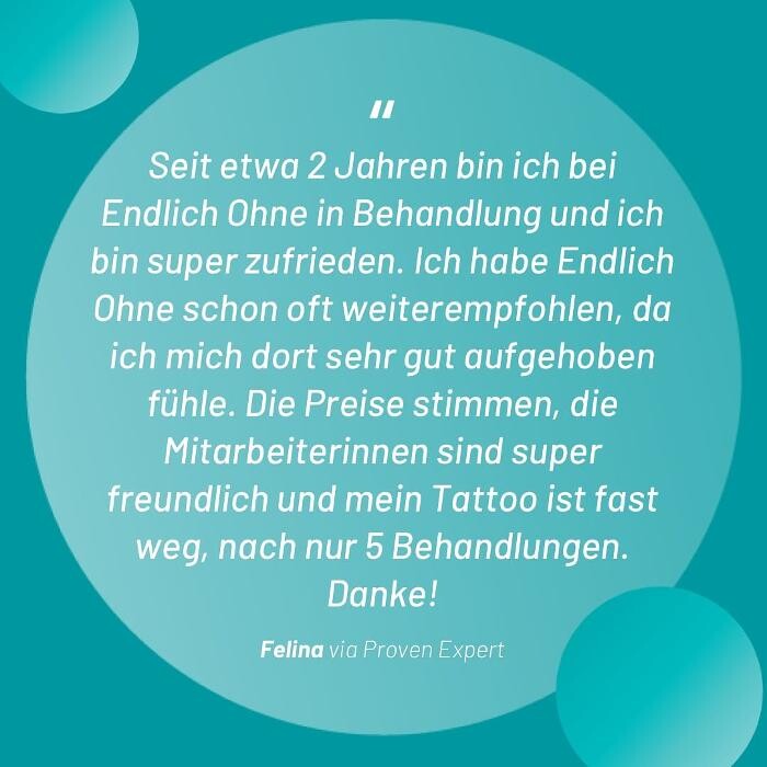 Bilder ENDLICH OHNE Tattooentfernung Filiale Hannover