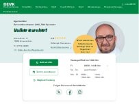 Website Screenshot DEVK Versicherungen: Volker Burchert (Berater*in ausgeschieden)