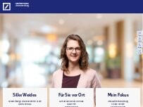 Website Screenshot Silke Weides, Selbstständige Finanzberaterin für die Deutsche Bank