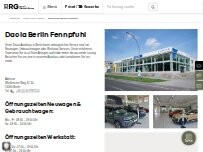 Website Screenshot Dacia Berlin Fennpfuhl - RRG