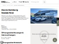 Website Screenshot Dacia Hamburg Nedderfeld - RRG