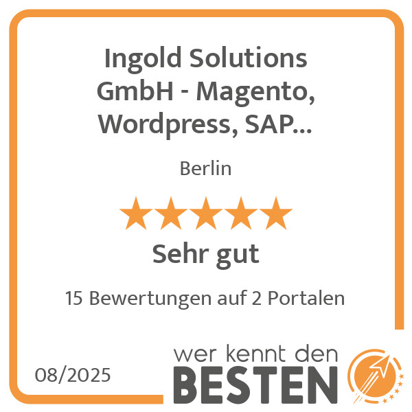 Bilder Ingold Solutions GmbH - Magento, Wordpress, SAP Business One, Shopify, Woocommerce