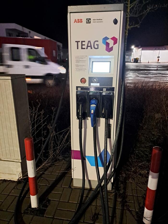Bilder TEAG Mobil-Ladestation