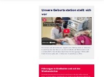 Website Screenshot Geburtshilfe Johanniter-Krankenhaus Stendal