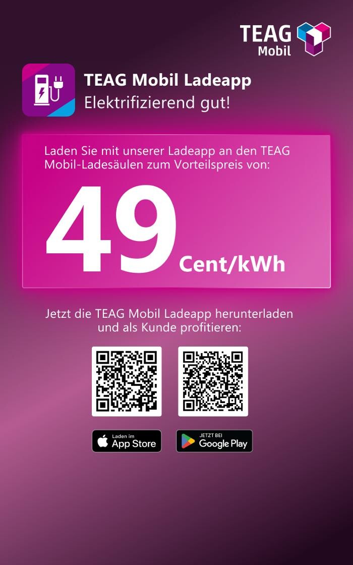 Bilder TEAG Mobil-Ladestation