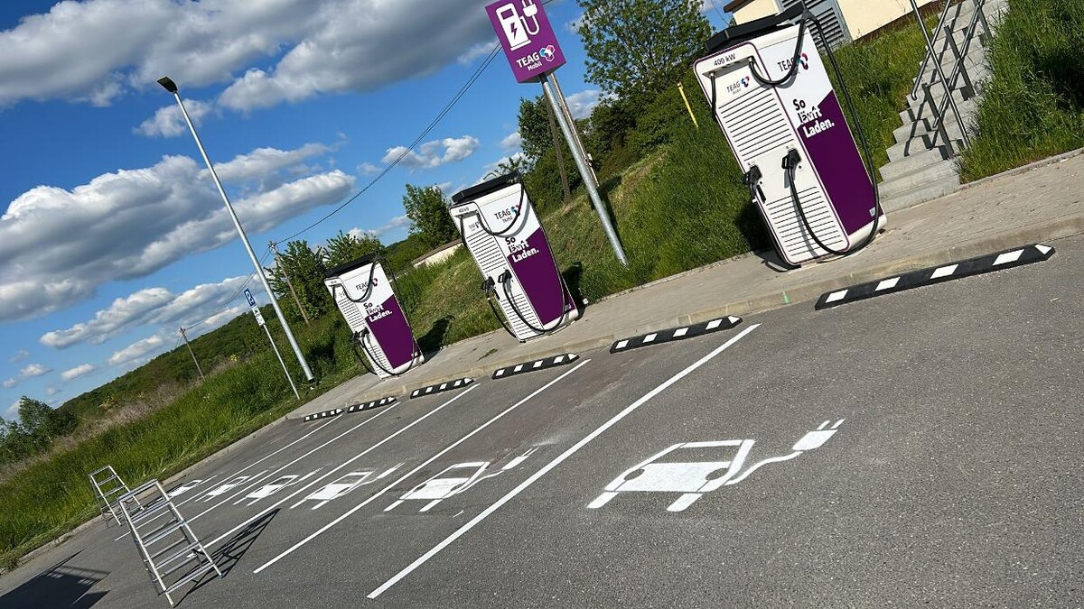 Bilder TEAG Mobil-Ladestation