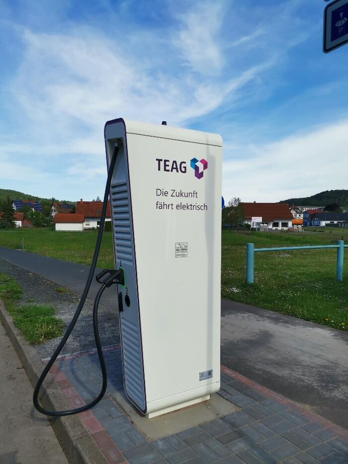 Bilder TEAG Mobil-Ladestation