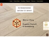 Website Screenshot Exquisit Parkett und Gestaltung GmbH