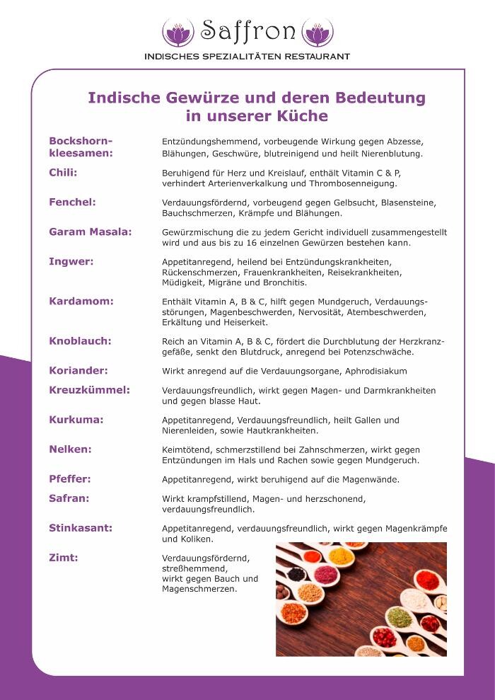 Bilder Saffron Indischen Spezialitäten Restaurant