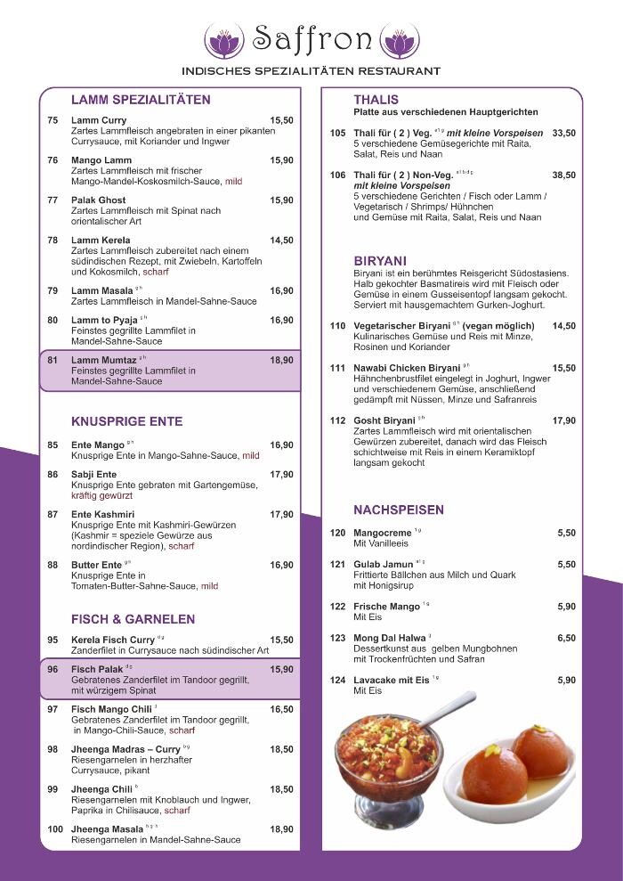 Bilder Saffron Indischen Spezialitäten Restaurant