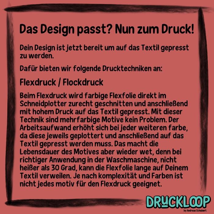 Bilder DruckLoop Textilveredelung