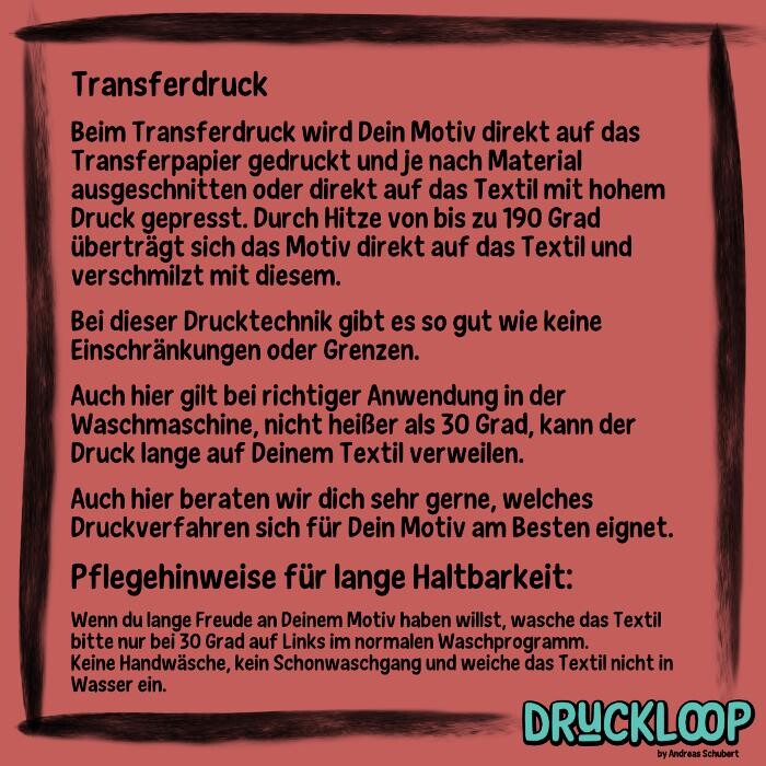 Bilder DruckLoop Textilveredelung