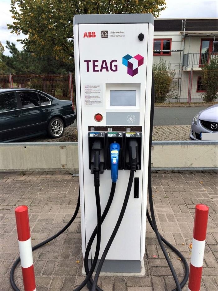 Bilder TEAG Mobil-Ladestation