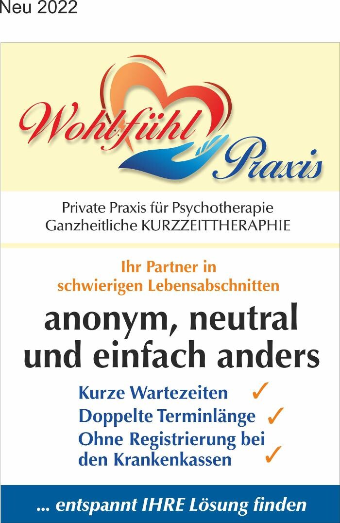 Bilder Wohlfühl - Praxis, Ihre private Psychotherapie