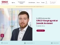 Website Screenshot ERGO Versicherung Jannik Sommer