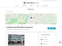 Website Screenshot Parkhaus GALERIA Bad Kreuznach