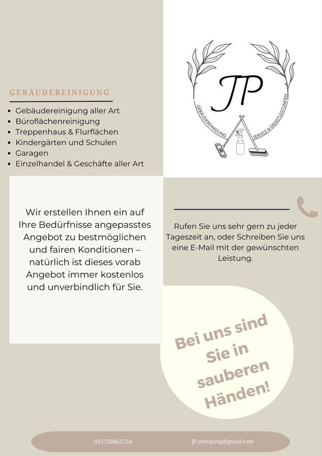 Bilder JP Gebäudereinigung