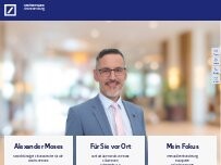Website Screenshot Alexander Moses, Selbstständiger Finanzberater für die Deutsche Bank