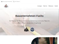 Website Screenshot Fuchs Bauunternehmen