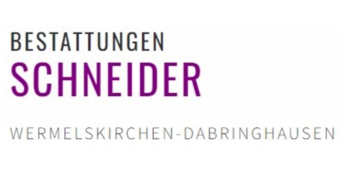 Bestattungen Schneider e.K. Logo
