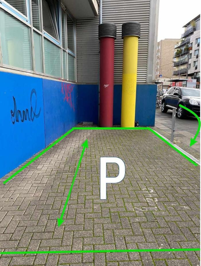 Bilder ampido Parkplatz